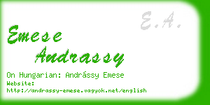 emese andrassy business card